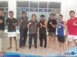 Ketum Persambi Riau, Robert Hendrico Meninjau Latihan Persiapan Atlit Sambo